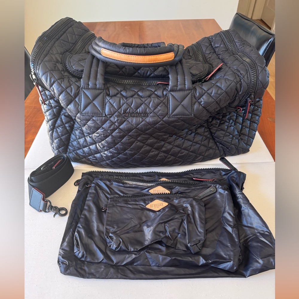 EUC MZ Wallace Black Metro Team Travel Bag